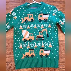 3T Boys Christmas Sweater with Trucks!